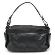 Pre-owned Canvas chanel-bags Chanel Vintage , Black , Dames