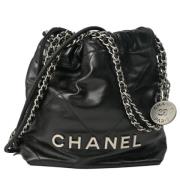 Pre-owned Leather chanel-bags Chanel Vintage , Black , Dames