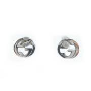 Pre-owned Metal earrings Gucci Vintage , Gray , Dames