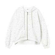 Witte Sweater met Faux-Pearl Versiering Twinset , White , Dames