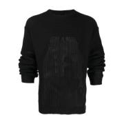 Zwarte Gebreide Turtle Neck Sweater Rick Owens , Black , Heren