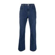 Blauwe Straight Denim Jeans Opening Ceremony , Blue , Heren