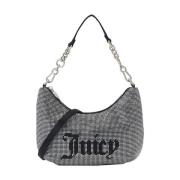 Zilveren Hazel Small Handtas met Sierstenen Juicy Couture , Gray , Dam...