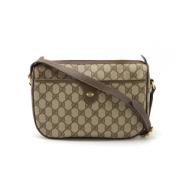 Pre-owned Canvas crossbody-bags Gucci Vintage , Beige , Dames