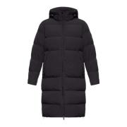 Heren Gewatteerde Parka met Capuchon Woolrich , Black , Heren