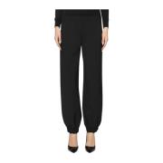 Wollen blend jogger broek Dondup , Black , Dames