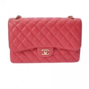 Pre-owned Leather chanel-bags Chanel Vintage , Pink , Dames