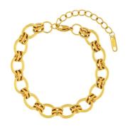 Goudkleurige Waterdichte Link Armband Dansk Copenhagen , Yellow , Dame...