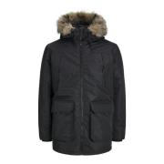 Winter Parka Construct Jas Jack & Jones , Black , Heren