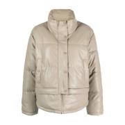 Beige Puffer & Down Jacket Dkny , Beige , Dames