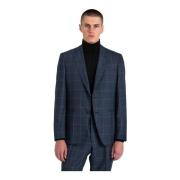 Klassieke Wollen Blazer Hugo Boss , Blue , Heren