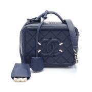 Pre-owned Leather chanel-bags Chanel Vintage , Blue , Dames