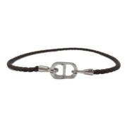 Pre-owned Metal bracelets Dior Vintage , Brown , Dames