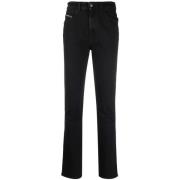 Casual Skinny Jeans in Zwart Diesel , Black , Dames