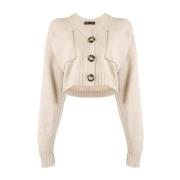 Beige Cashmere Cardigan Proenza Schouler , Beige , Dames