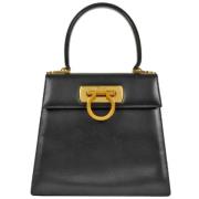 Pre-owned Leather handbags Salvatore Ferragamo Pre-owned , Black , Dam...