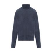 Blauwe Mohair Coltrui Cruna , Blue , Dames