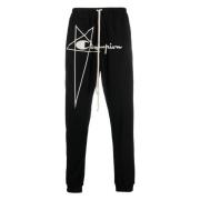 Zwarte Champion Joggers Activewear Casual Stijl Rick Owens , Black , H...