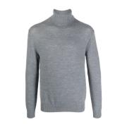 Grijze Wollen Coltruien Jil Sander , Gray , Heren