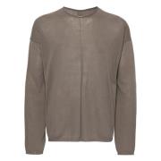 Casual Beige Katoenen Trui Rick Owens , Beige , Heren