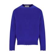 Elektrisch Blauwe Crewneck Jumper met Raglanmouwen Amaránto , Blue , H...