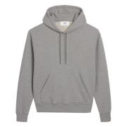 Casual Grijs Katoenen Sweatshirt Ami Paris , Gray , Dames