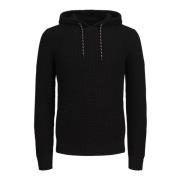 Heren hoodie gebreide trui Jack & Jones , Black , Heren