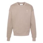 Casual Beige Sweatshirt Ami Paris , Beige , Dames