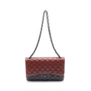 Pre-owned Leather chanel-bags Chanel Vintage , Brown , Dames