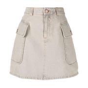 Casual Denim Rok in Grijs See by Chloé , Gray , Dames