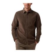 Groen Corduroy Overshirt Selected Homme , Brown , Heren