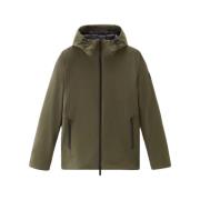 Soft Shell Hoodie Woolrich , Green , Heren