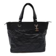 Pre-owned Canvas totes Chanel Vintage , Black , Dames