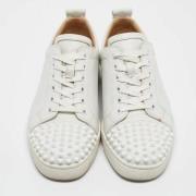 Pre-owned Leather sneakers Christian Louboutin Pre-owned , White , Dam...