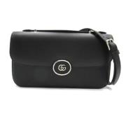 Pre-owned Leather crossbody-bags Gucci Vintage , Black , Dames