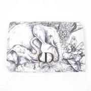 Pre-owned Leather wallets Dior Vintage , White , Dames