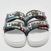 Pre-owned Leather sandals Christian Louboutin Pre-owned , White , Here...