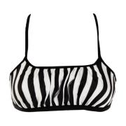 Gestreepte bandeau strand bh zomer Trussardi , Black , Dames