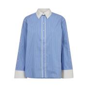 Gestreepte Oversized Shirt Lichtblauw Co'Couture , Blue , Dames