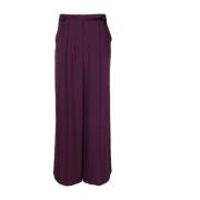 Elegante Paarse Wijde Pijp Broek Simkhai , Purple , Dames