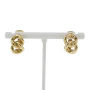 Pre-owned Metal earrings Dior Vintage , Yellow , Dames