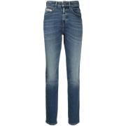 Casual Skinny Jeans in Blauw Diesel , Blue , Dames