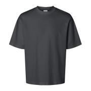 Casual T-shirt met korte mouwen Selected Homme , Gray , Heren