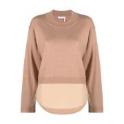 Casual Bruin Wol Katoen Trui See by Chloé , Brown , Dames