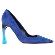 Pre-owned Suede heels Dior Vintage , Blue , Dames