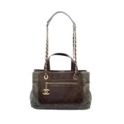 Pre-owned Canvas chanel-bags Chanel Vintage , Gray , Dames