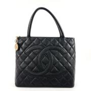 Pre-owned Leather chanel-bags Chanel Vintage , Black , Dames