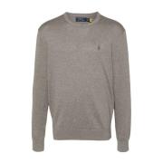 Casual Grijs Katoen Kasjmier Sweater Polo Ralph Lauren , Gray , Heren