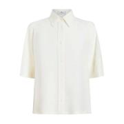 Casual Witte Zijden Overhemd met Lange Mouwen Etro , White , Dames