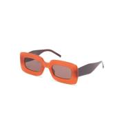 Poplin 004 Sunglasses Kaleos , Orange , Dames